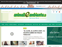 Tablet Screenshot of animalieanimali.it